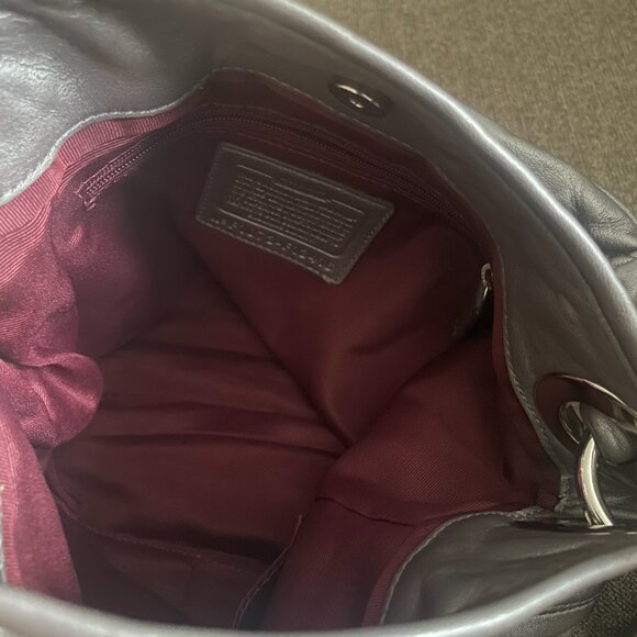 COACH Parker Leather Medium Shoulder Bag F13416 - Picture 6 of 7